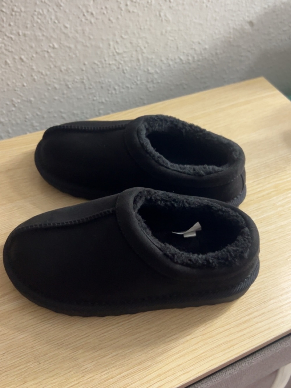 Target Black Faux Fur Lined Slip-On